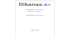 Desktop Screenshot of dikanas.se